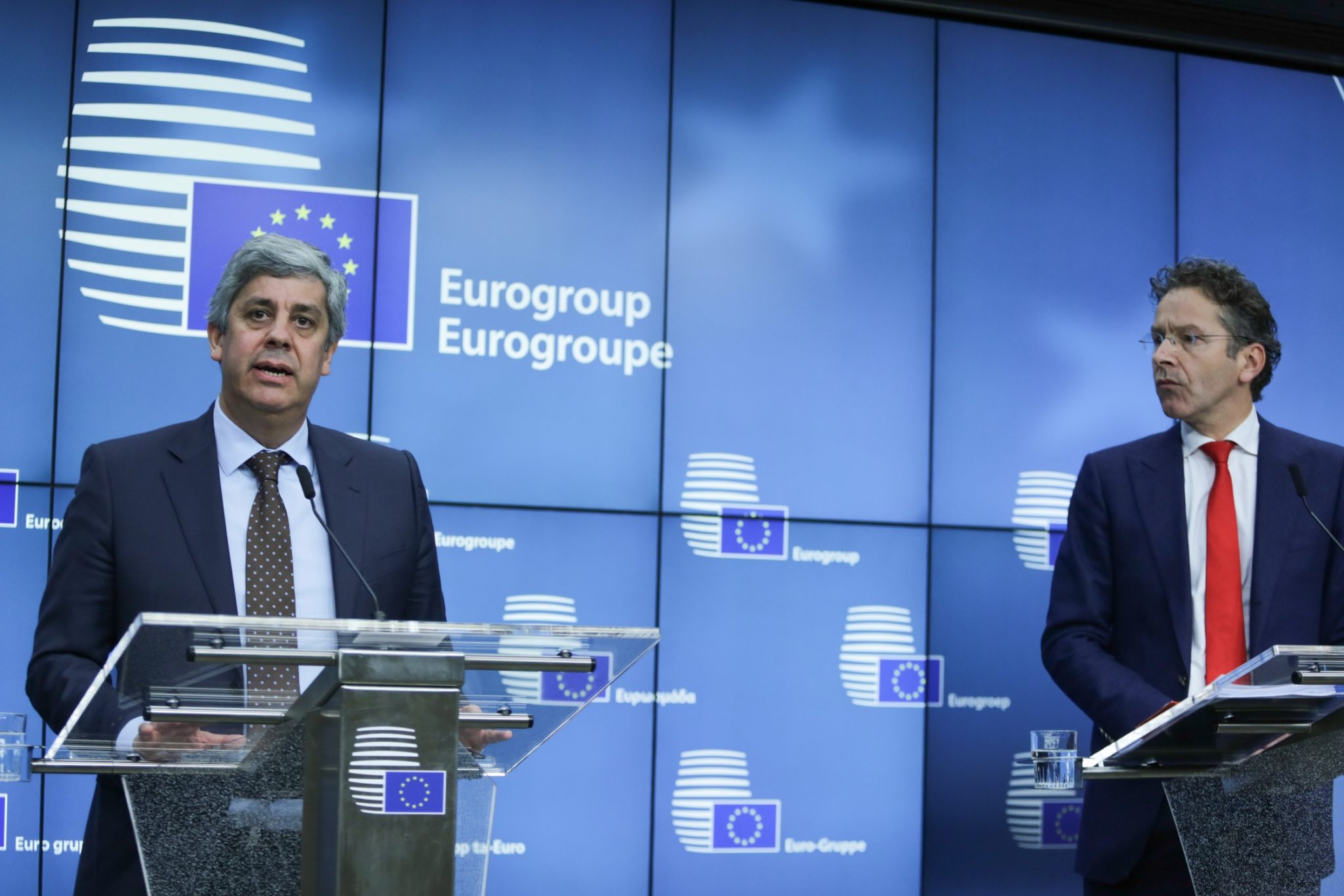 Eurogroup finance ministers meeting at the European Council in Brussels, Belgium on Dec. 4, 2017. / Συνεδρίαση των υπουργών οικονομικών της Ευρωομάδας στις Βρυξέλλες στις 4 Δεκεμβρίου, 2017.