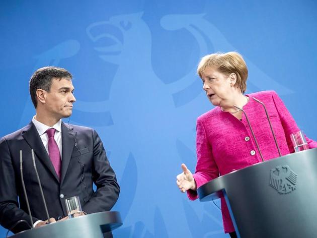 merkel sanchez