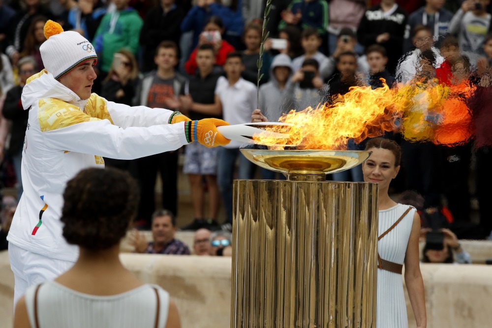Η Ολυμπιακή Φλόγα παραδόθηκε στην Πιονγκτσάνγκ