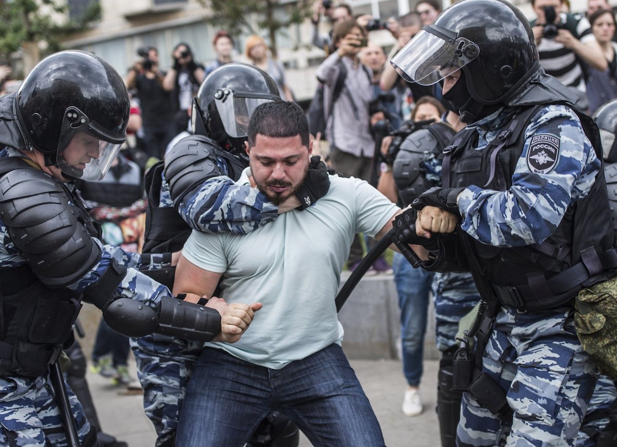 263 ακτιβιστές συνελήφθησαν σε διαδήλωση κατά του Πούτιν στην Μόσχα