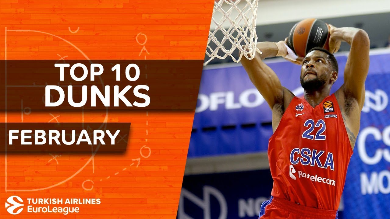 Euroleague όπως… ΝΒΑ στο Top 10 καρφωμάτων για τον Φεβρουάριο