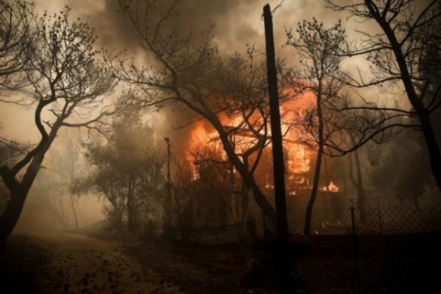 Κινέτα: Κόλαση φωτιάς – Εκκενώθηκαν τρεις οικισμοί (pics, vids)