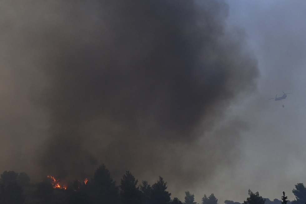 Φωτιά τώρα : Σύσκεψη του Συμβουλίου Διαχείρισης Κρίσεων για την πυρκαγιά στην Εύβοια