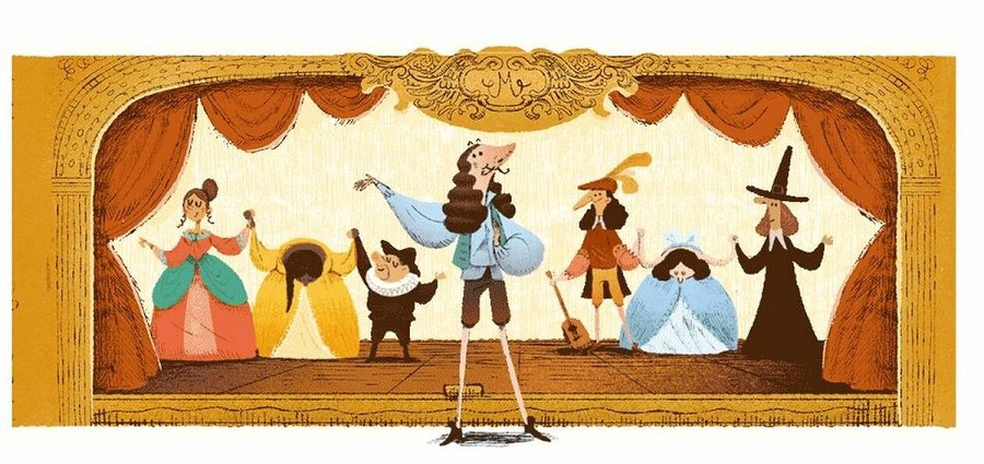 Μολιέρος: H Google τιμά με doodle το σπουδαίο Γάλλο συγγραφέα