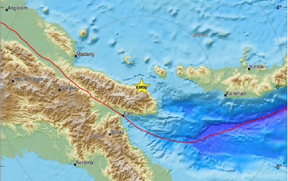 Σεισμός 6,2 Ρίχτερ στην Παπούα Νέα Γουινέα