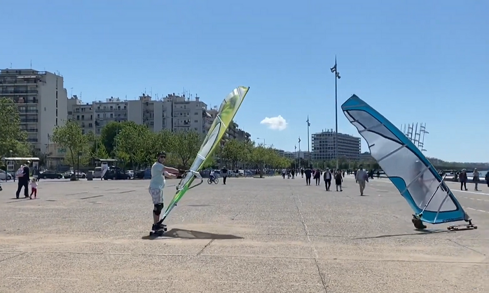 Κορονοϊός – Θεσσαλονίκη: Windsurfers βγήκαν στη στεριά! (vid)