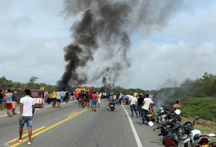 Κολομβία : Επτά νεκροί και 46 τραυματίες από έκρηξη βυτιοφόρου