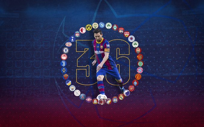 Λιονέλ Μέσι : Έχει σκοράρει κόντρα σε 36 ομάδες στο Champions League (pic)