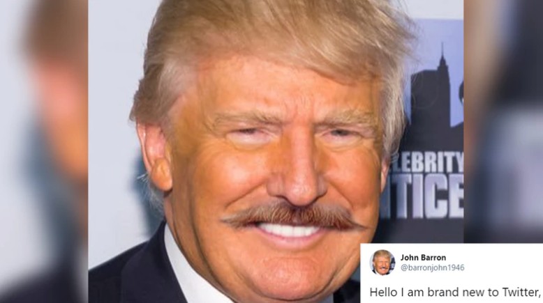 Ανελέητο τρολάρισμα : Ο Τραμπ με… μουστάκι επιστρέφει στο «Twitter»