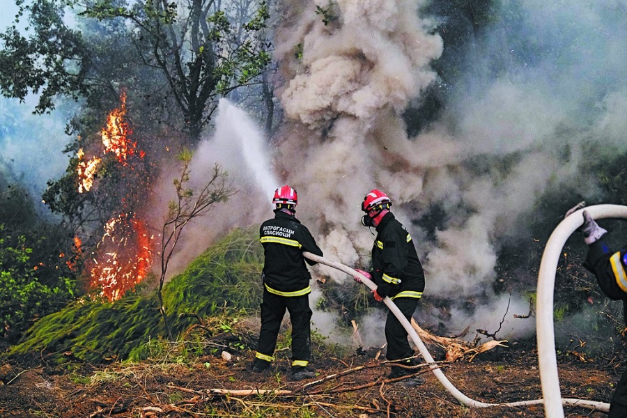 Συναγερμός στην πυροσβεστική – Φωτιά στον Μαραθώνα – Ισχυρές δυνάμεις της Πυροσβεστικής