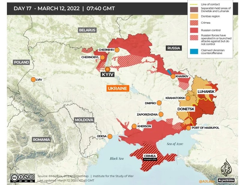 Πόλεμος στην Ουκρανία: Το ιστορικό της σύγκρουσης σε χάρτες και αριθμούς