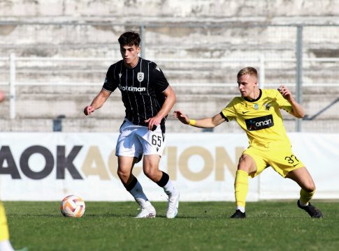 ΠΑΟΚ Β’ – ΑΕΚ Β’ 1-0: «Πάτησε» ξανά στην κορυφή χάρη στο γκολ του Βρακά