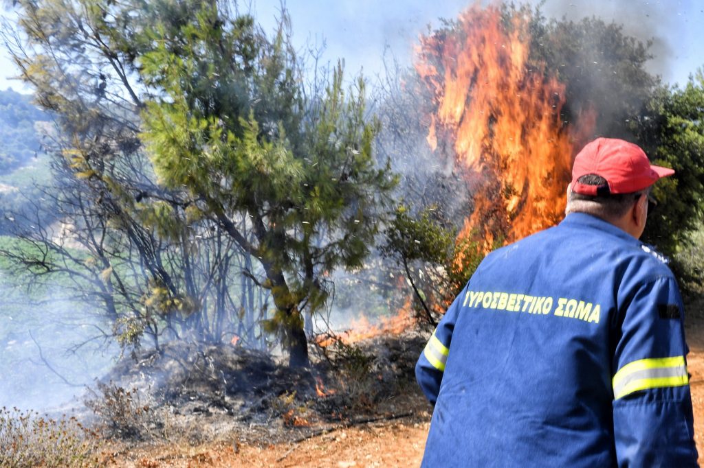 Φωτιά στην Κάτω Ποσειδωνία στο Λαύριο – Ήχησε το 112