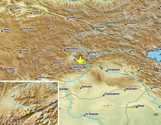 Ισχυρότατος σεισμός στην ανατολική Τουρκία – Επηρέασε και περιοχές στη Συρία