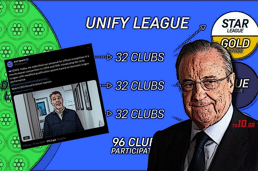 Unify League: Η European Super League 2.0, το νέο «πραξικόπημα» του Φλορεντίνο Πέρεθ και το ποδοσφαιρικό… Netflix (vid, pic)